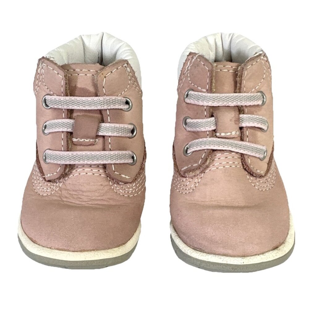 Timberland Crib Bootie, Pink/ Rose, Infant Size 1 Product Code# 32866